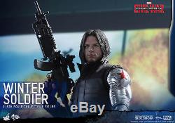 Hot Toys 1/6 WINTER SOLDIER FIGURE MMS351 Captain America 3 Civil War Bucky NIB