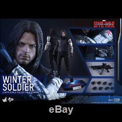 Hot Toys Captain America Civil War Winter Soldier MMS351 1/6th Figure MMS246 New