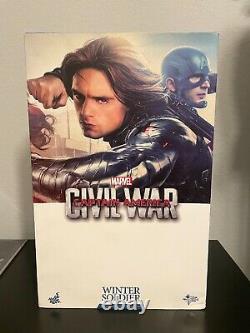 Hot Toys Civil War Captain America Bucky Barnes Winter Soldier 12 inch Action Fi