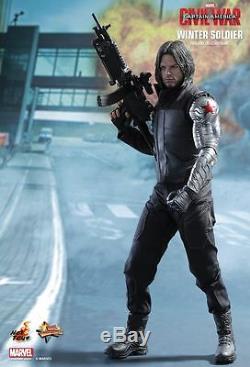 Hot Toys MMS 351 Captain America 3 Civil War Winter Soldier Bucky Sebastian USED