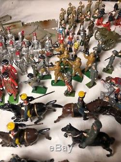 Huge Lot Britains Lead Toy Soldiers Knights Japan Civil War Fox Hounds Hunting