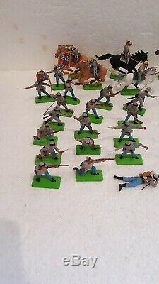 Huge lot (70)of BRITAINS DEETAIL Union & Confederate Civil War Soldiers All Pose