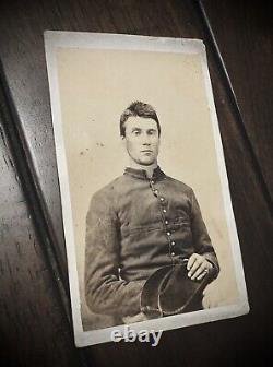 ID'd Civil War Soldier 4th Ohio Veteran Volunteer Cavalry / OVVC CDV