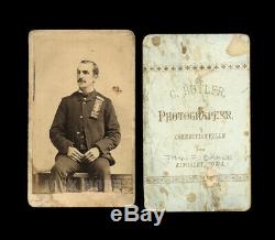 ID'd Civil War Soldier Col John Baker wearing Father's Mourning G. A. R Ribbon