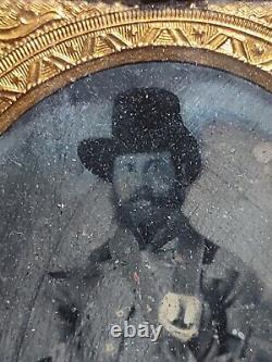 Identified CIVIL War Drummer Soldier Ambrotype Hardee Hat D Co Ohio 73rd Infan