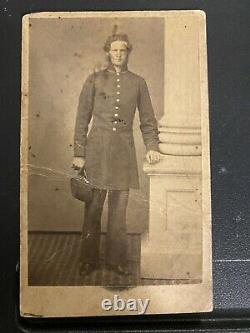 Identified Gettysburg 20th Maine Civil War Soldier CDV Wounded in action