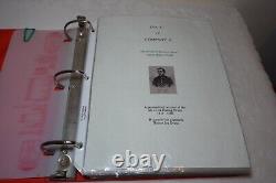 Ira C of Company C New Hampshire Civil War Soldier Self-Published Book in Binder