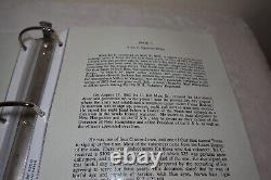 Ira C of Company C New Hampshire Civil War Soldier Self-Published Book in Binder