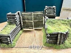 JG Miniatures Civil War Sally Port with Gates. ACW. 54mm Scale. Boxed