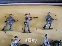 Johillco England Toy Soldiers 11 pc Box Set 225 Civil War Confederate Army