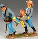 King & Country CIVIL War Cw050 Confederates Carrying Wounded Mib