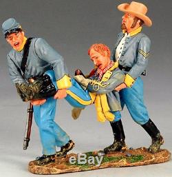 King & Country CIVIL War Cw050 Confederates Carrying Wounded Mib