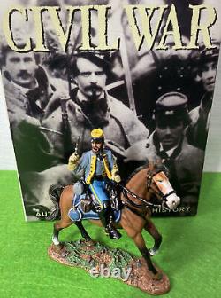 King & Country Civil War Retired CW040 Confederate Officer (Mounted) IN BOX