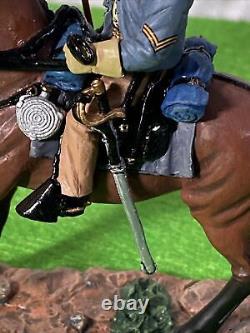 King & Country Civil War Retired CW042 FLAGBEARER (Mounted) IN BOX