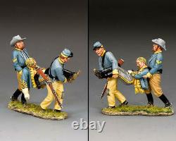 King and Country CW113 Carried Off 1/30 American Civil War Metal Toy Soldiers