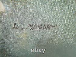 L. Mason African American CIVIL War Soldier Messenger Original Oil On Canvas