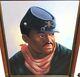 L. Mason African American CIVIL War Soldier Original Oil On Canvas Painting
