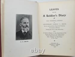 LEAVES FROM A SOLDIERS DIARY 1906 PERSONAL Civil War RECORD OF GEORGE G SMITH