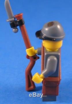 LEGO brick CIVIL WAR Custom CONFEDERATE INFANTRY SOLDIER + Bayonet & Rifle