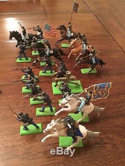 Lot Of 41 Britains Ltd 1971 Deetail CIVIL War Toy Soldiers Made In England