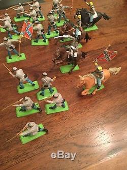 Lot Of 41 Britains Ltd 1971 Deetail CIVIL War Toy Soldiers Made In England