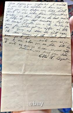 Letter to Civil War soldier, details run in withsoldier @ photo studio 1st NY Cav