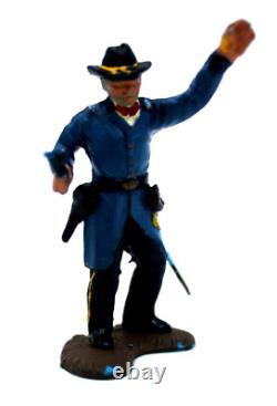 Lg Vtg Lot 1/32 1/35 American Civil War Dragon Blue Pro Painted Soldiers Army Me