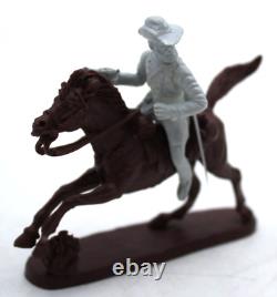 Lg Vtg Lot 1/32 1/35 Civil War Plastic Figures Army Men Horses Revolutionary Era
