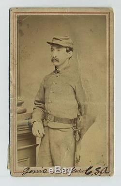 Lot (2) 1800's CDV (Carte de visite) Photographs US CW Civil War Soldiers cv2483