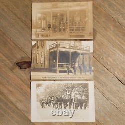 Lot of 3 Antique 1900s RPPC Postcards Nat'l Soldiers Home Virginia Civil War