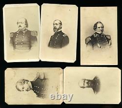 Lot of Original 1860s CDVs of Civil War Figures / Soldiers / Generals