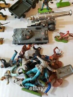 Lot of Vintage Britain's Ltd Deetail WWII Toy Soldiers German, British, civil war