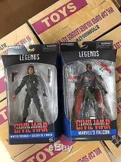 Marvel Legends Series 6 Captain America CIVIL War Winter Soldier & Falcon Set