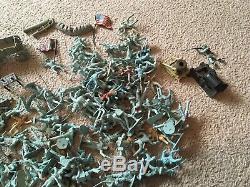 MARX Civil War Battle Of The Blue & Grey Plastic Toy Soldier Lot 200+ Infantry