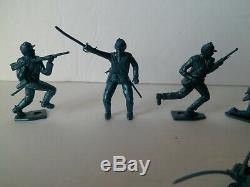 MPC Recast American Civil War Toy Soldier Figures 101 Pieces Blue Army Men