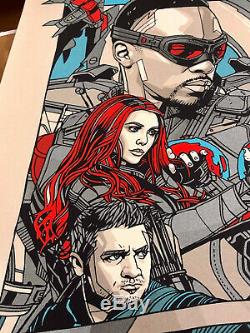 Marvel Captain America Civil War Winter Soldier Movie Print Art by Tyler Stout