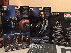Marvel Legends CIVIL War Captain America & Crossbones, Winter Soldier, Falcon