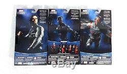 Marvel Legends Civil War Falcon & Winter Soldier Walmart Excl 6 + Black Panther