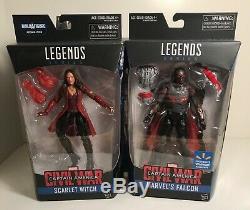 Marvel Legends Civil War Scarlet Witch, Falcon, Winter Soldier, and Cap