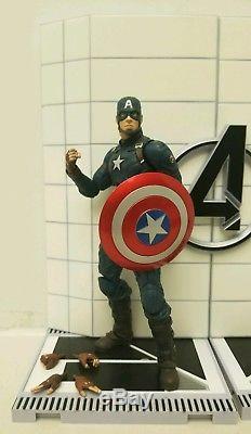 Marvel Select Civil War Iron Man, Capt. America, Winter Soldier & Black Widow