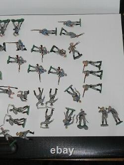 Marx Miniature Play Set Figures Lot X50 Confederate Soldiers CIVIL War Set