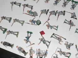 Marx Miniature Play Set Figures Lot X50 Confederate Soldiers CIVIL War Set