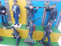 Marx Warriors Of The World Boxed Am. Civil War Union Soldiers With General Grant