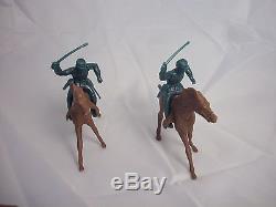 Marx reissue 54mm Civil War Union Cavalry Toy Soldiers withhorses Metailic Blue