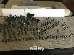 Mignot french toy soldiers CIVIL WAR The Confederate Soldiers & Wagons 103 pcs
