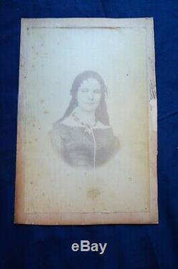 Mysterious Double Sided Civil War Era Photo. Woman Soldier