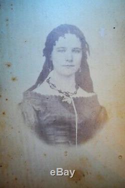 Mysterious Double Sided Civil War Era Photo. Woman Soldier