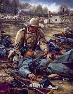 Nathan Greene FOR I WAS THIRSTY Civil War Soldier Battle 16x20 fine art print