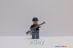 New Cowboy Minifigure 5 x Civil War Army Soldier w 2 Guns n 1 Saber Custom-Brand