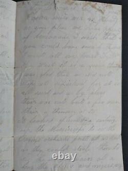 New Hampshire Civil War 1862 New Orleans 15th NH Letter Sheet Soldiers Letter